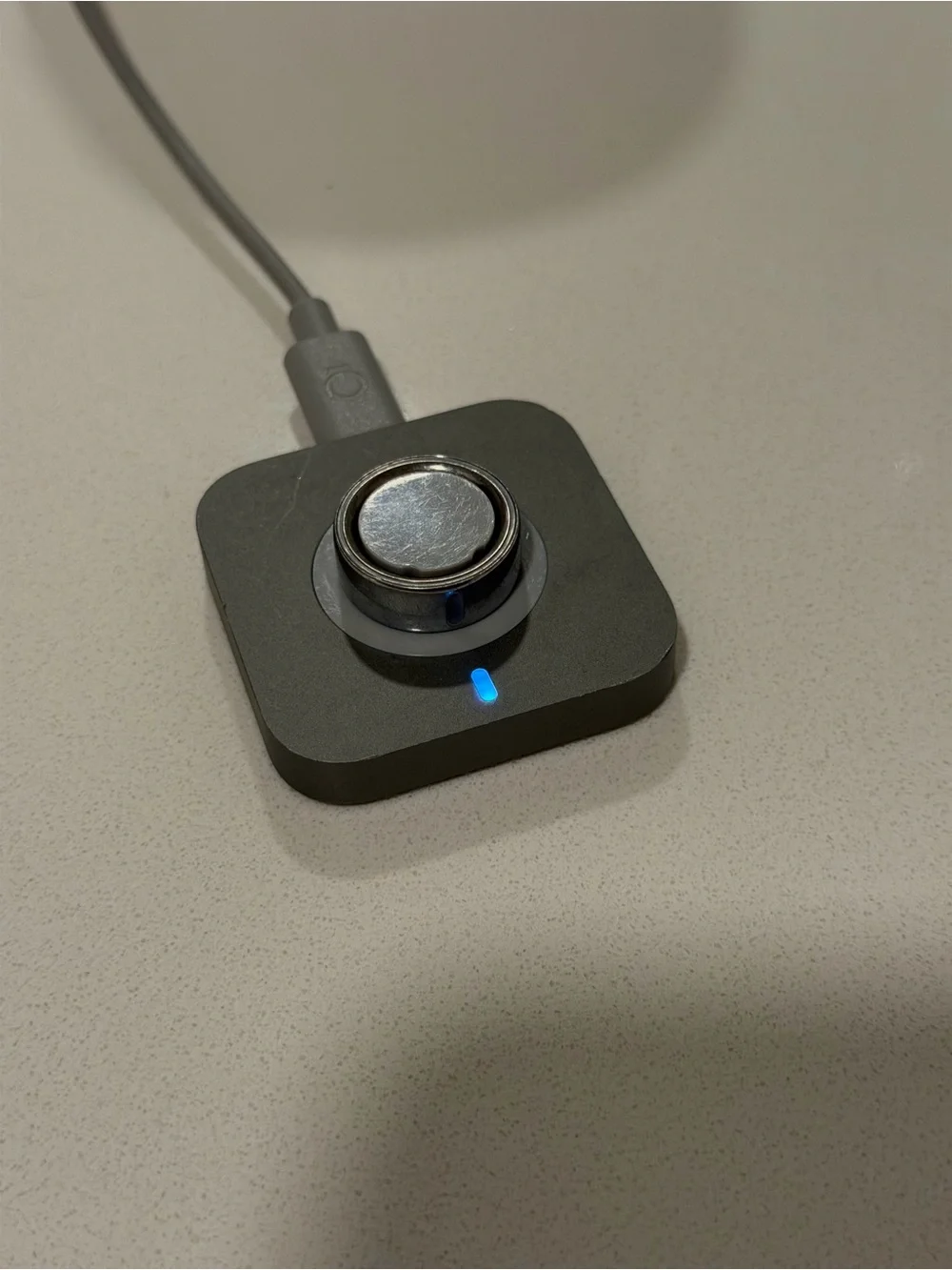 Oura Silver Smart Ring (Size 6) With Charger and Cord